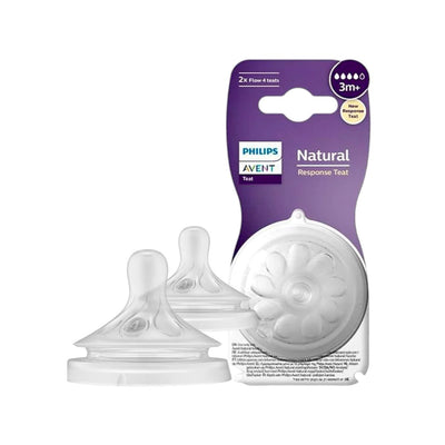 Tetinas Natural Response Avent 3m+ Flujo 4 Repuesto