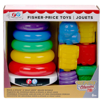 Kit Pila De Aritos Y Piezas Encaje Fisher Price Clásico
