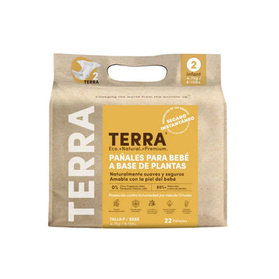 Pañales Terra eco Biodegradables talla P 22 unid