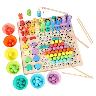 Tabla De Encaje - Pesca -clasificación Madera Niños