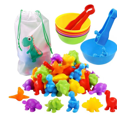 Juguete De Clasificación Colores Y Forma Dinosaurios