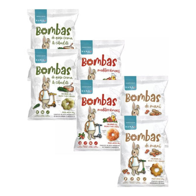 Pack 6 Mix Bombas - Snack - Kuna Food