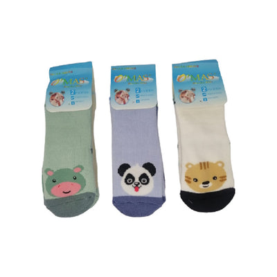 Pack 4 Pares De Calcetines Antideslizantes Bebes Animalitos