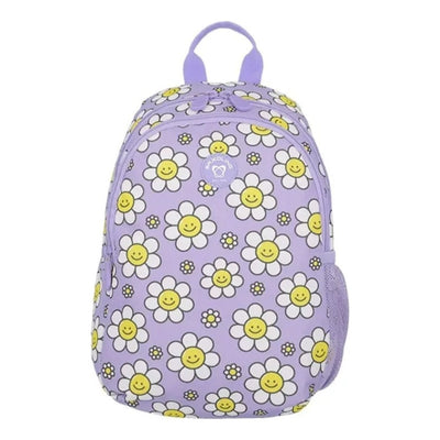 Mochila Escolar Infantil Homeschool Saxoline Floreada