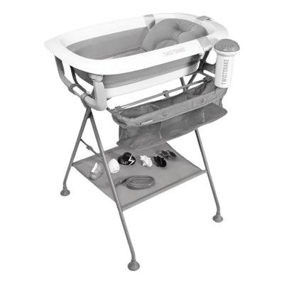Bañera Plegable Twistshake Con Soporte Pack Baño Accesorios Blanco Bañera Plegable Con Cojin