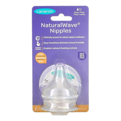 Tetina Natural Wave Repuestos Lansinoh 2unid Fluido Lento