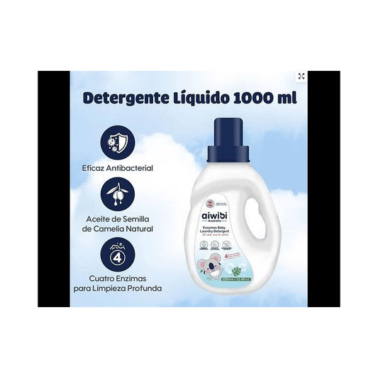 Detergente Líquido Para Ropa De Bebés Aiwibi 1000ml