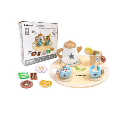 Juego De Tazas De Té Madera Juego De Rol Niños