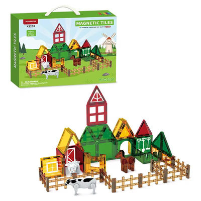 Juego De Imanes Magneticos Granja- Animales 46 Pzs