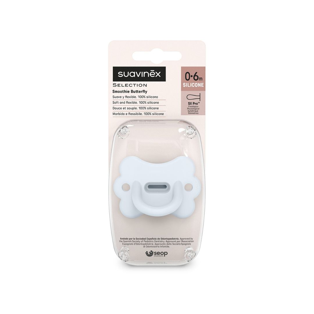 Chupete Suavinex Todo Silicona Butterfly 0-6 meses