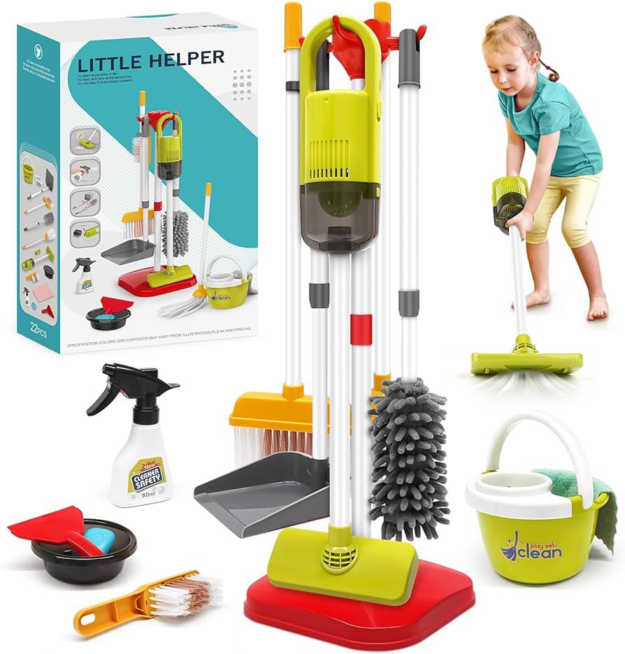 Juguete Limpieza Set De Aseo Didáctico Niños Con Aspiradora