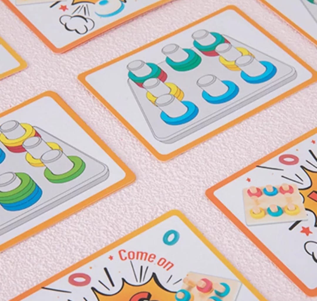 Juego De Encaje Madera Figuras Geométricas Competencia Niños