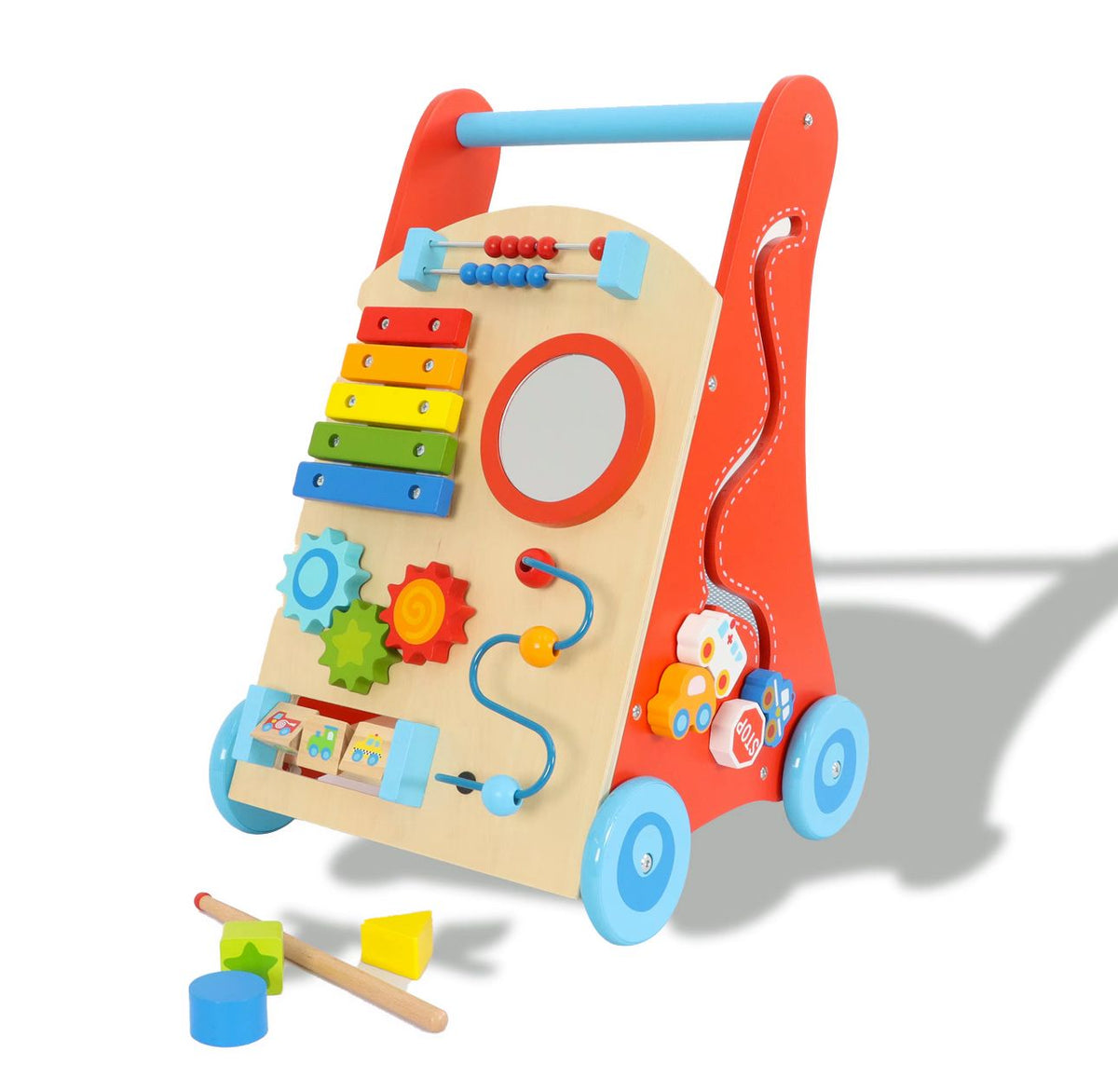 Caminador De Actividades Didactico Madera Bebe-niños