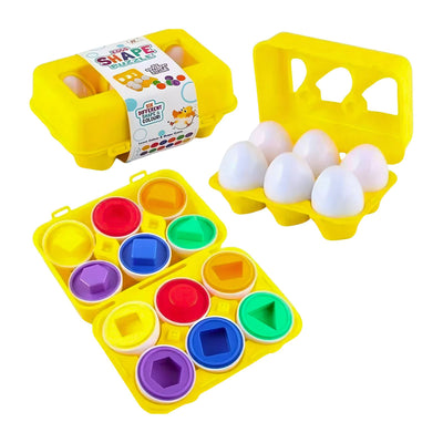Juego Encaje Huevos Montessori Figuras Niños 06 pzs