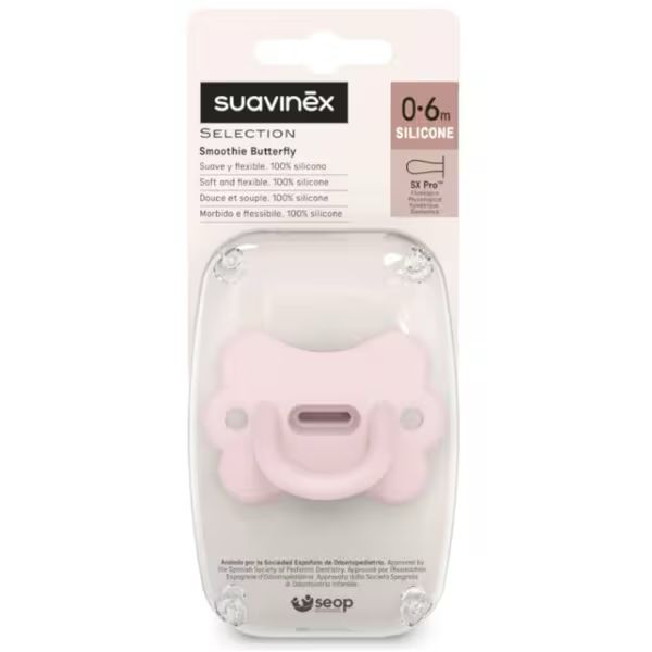 Chupete Suavinex Todo Silicona Butterfly 0-6 meses