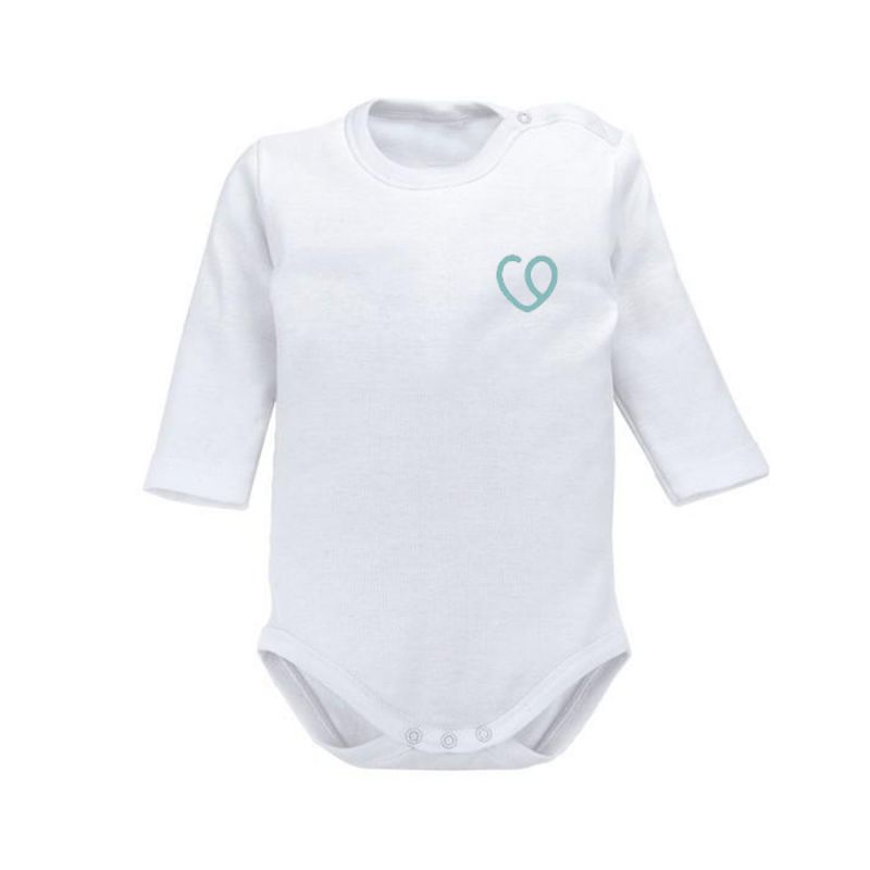 Bodys Manga Larga 3 Pzs Bebé Algodón Bambino Blanco