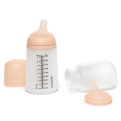 Mamadera Anti-cólico Zerø Zerø 270ml Flujo Medio Suavinex