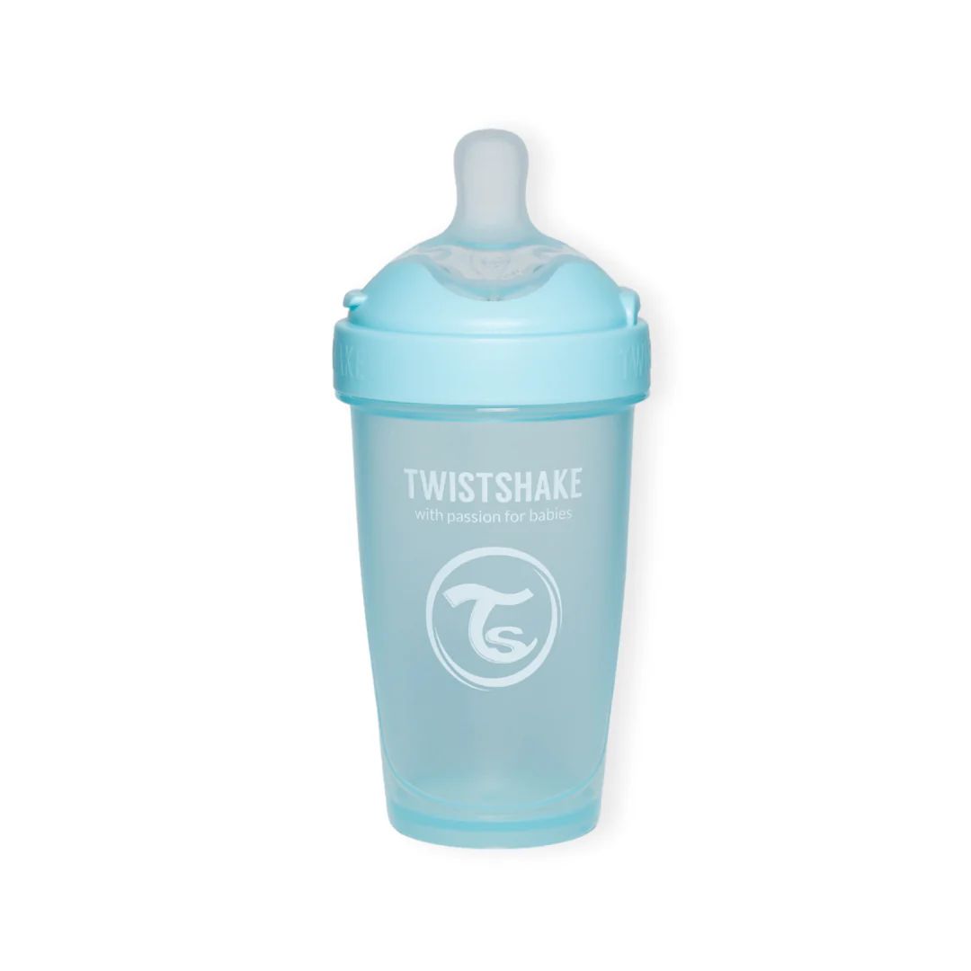 Mamadera Anticólico Twistshake Double Pro 260ml Celeste