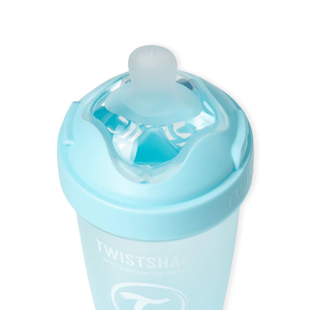 Mamadera Anticólico Twistshake Double Pro 260ml Celeste