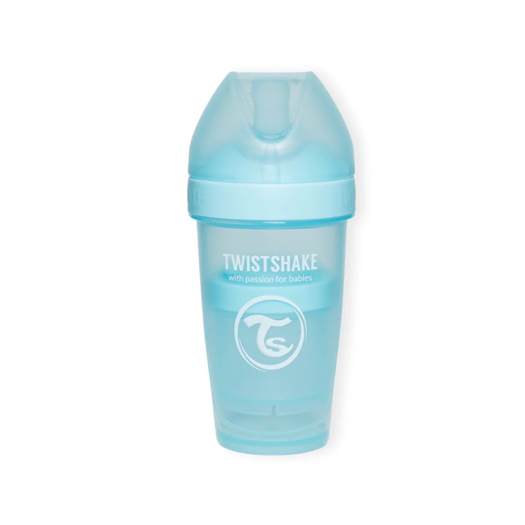 Mamadera Anticólico Twistshake Double Pro 260ml Celeste