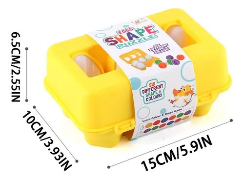 Juego Encaje Huevos Montessori Figuras Niños 06 pzs