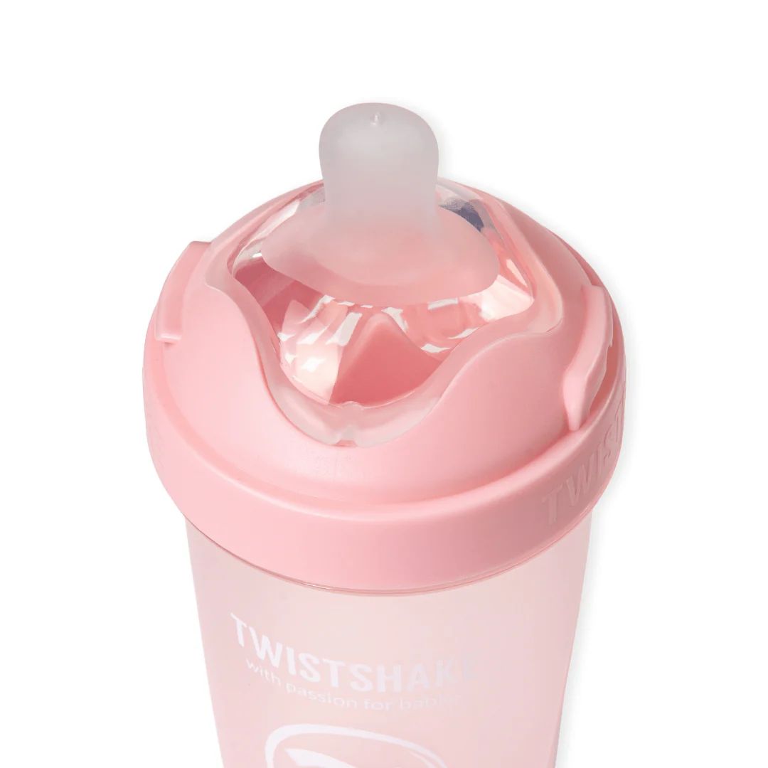 Mamadera Anticólico Twistshake Double Pro 180ml Rosa