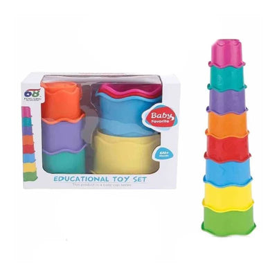 Juguete Motricidad Vasos Lógicos Apilable Niños