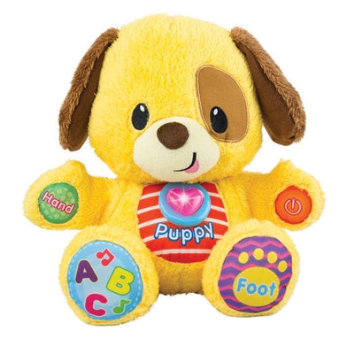 Peluche Perrito Aprende Conmigo Luz Y Sonido Winfun