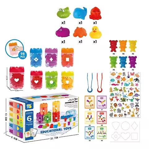 Juego De Clasificacion Colores -pinzas- Botellas Niños
