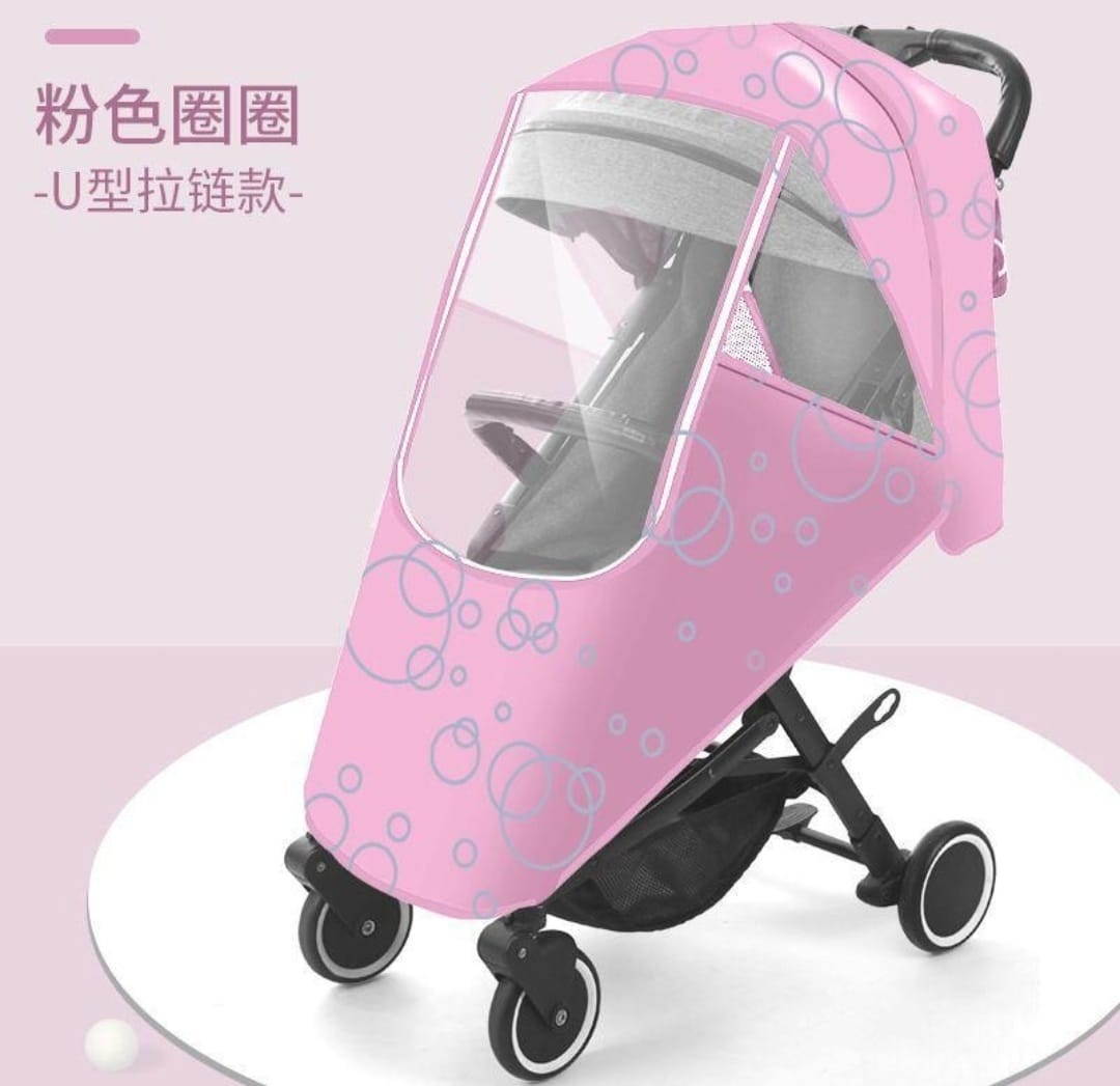 Cubre Coche Impermeables Con Apertura Diseños- Colores Bebé