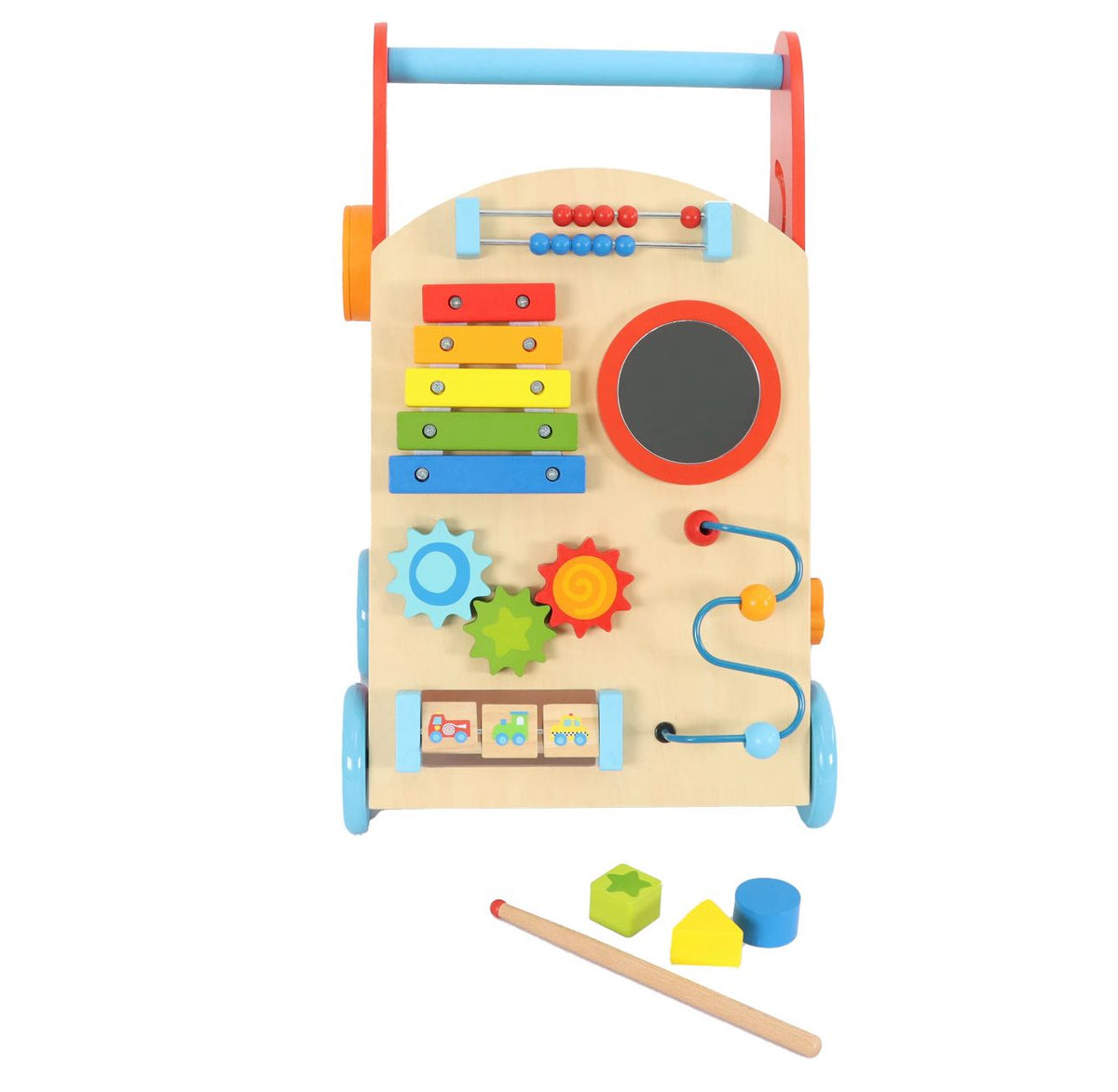 Caminador De Actividades Didactico Madera Bebe-niños