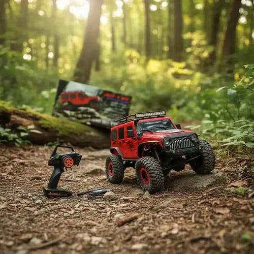 Juguete Auto a Control Remoto Recargable Rock Crawler 1:10