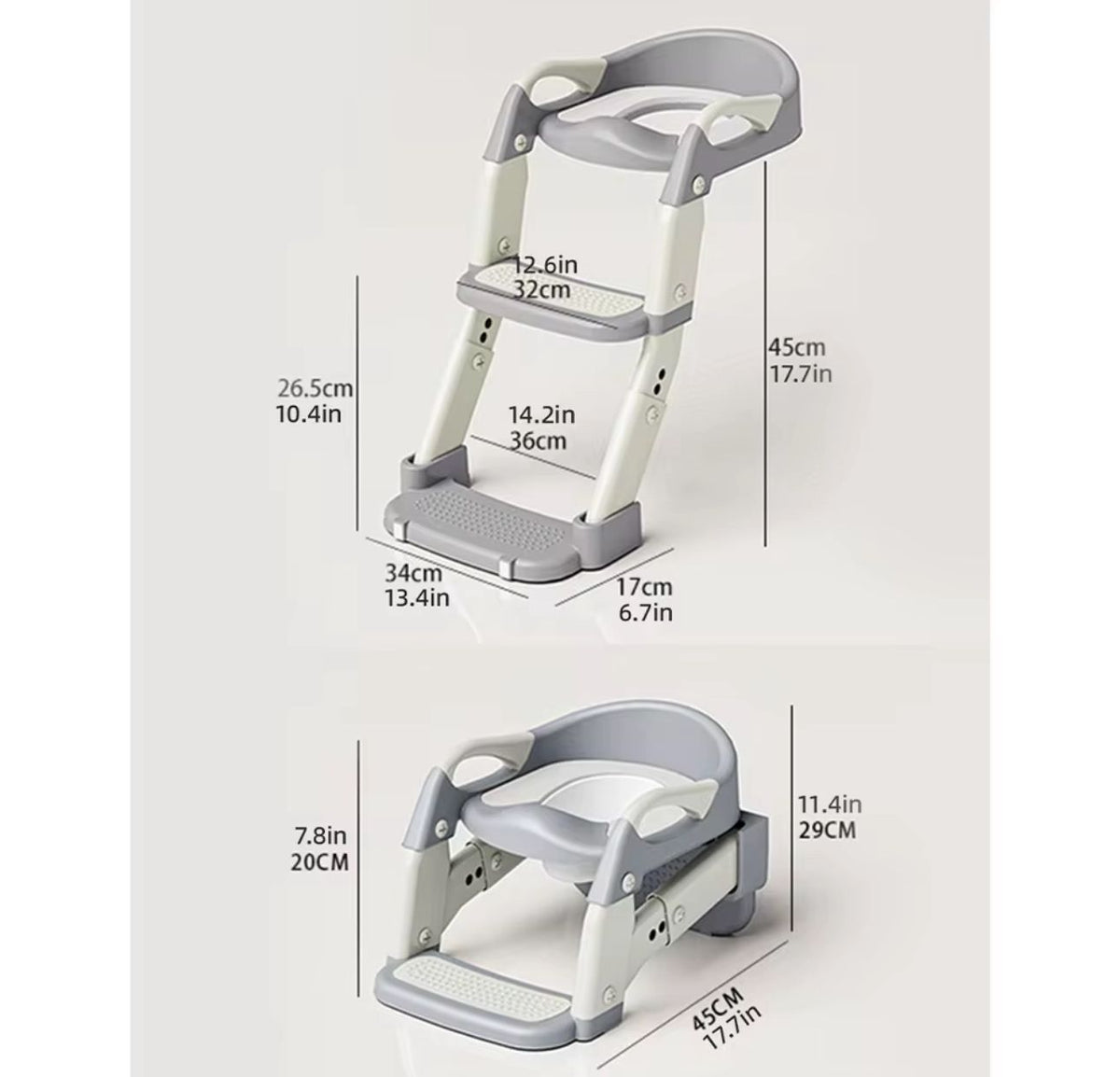 Asiento Adaptador Escalera- Pelela 2 En 1 Wc Niños