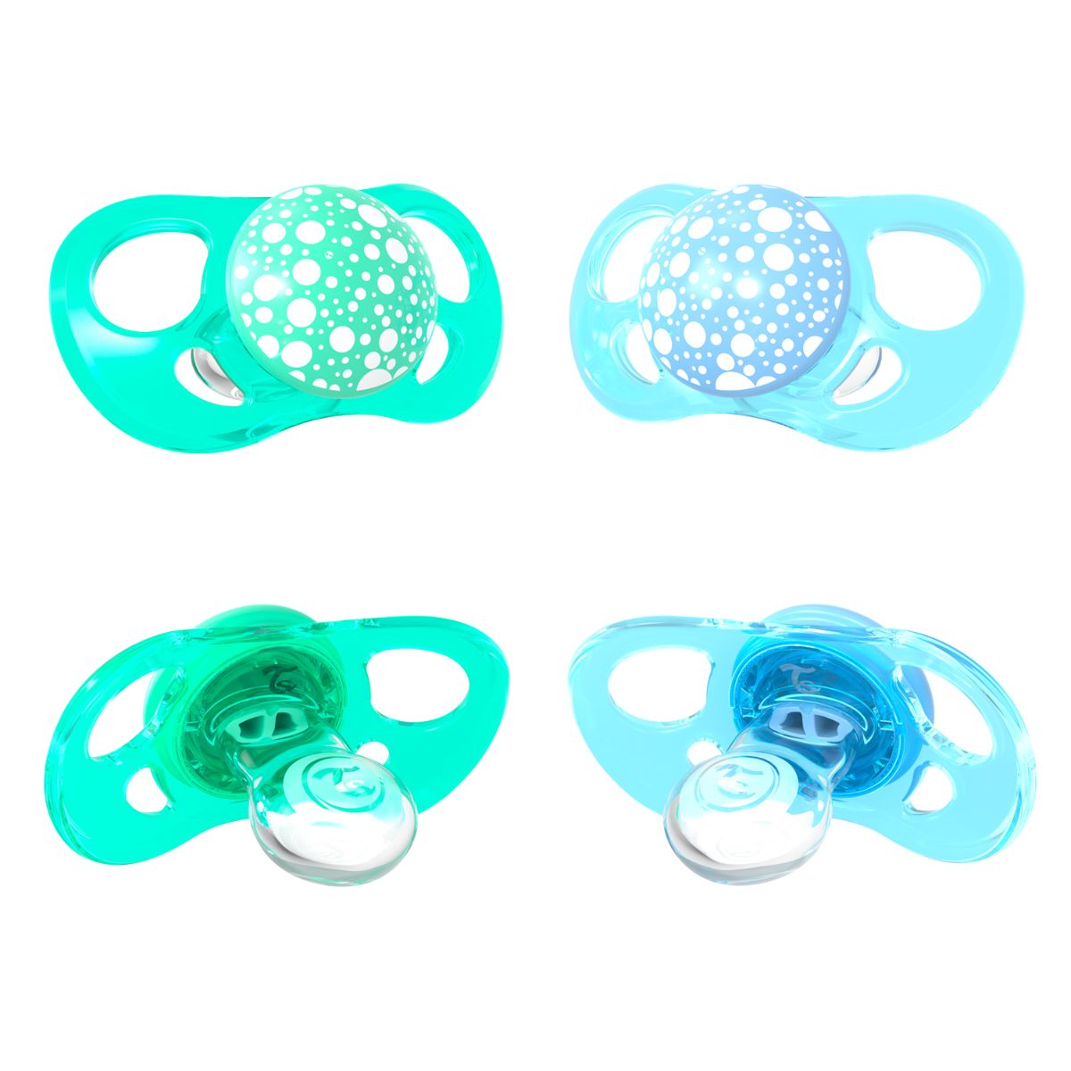 Chupetes Twistshake 0-6 M 2 Und Azul/verde