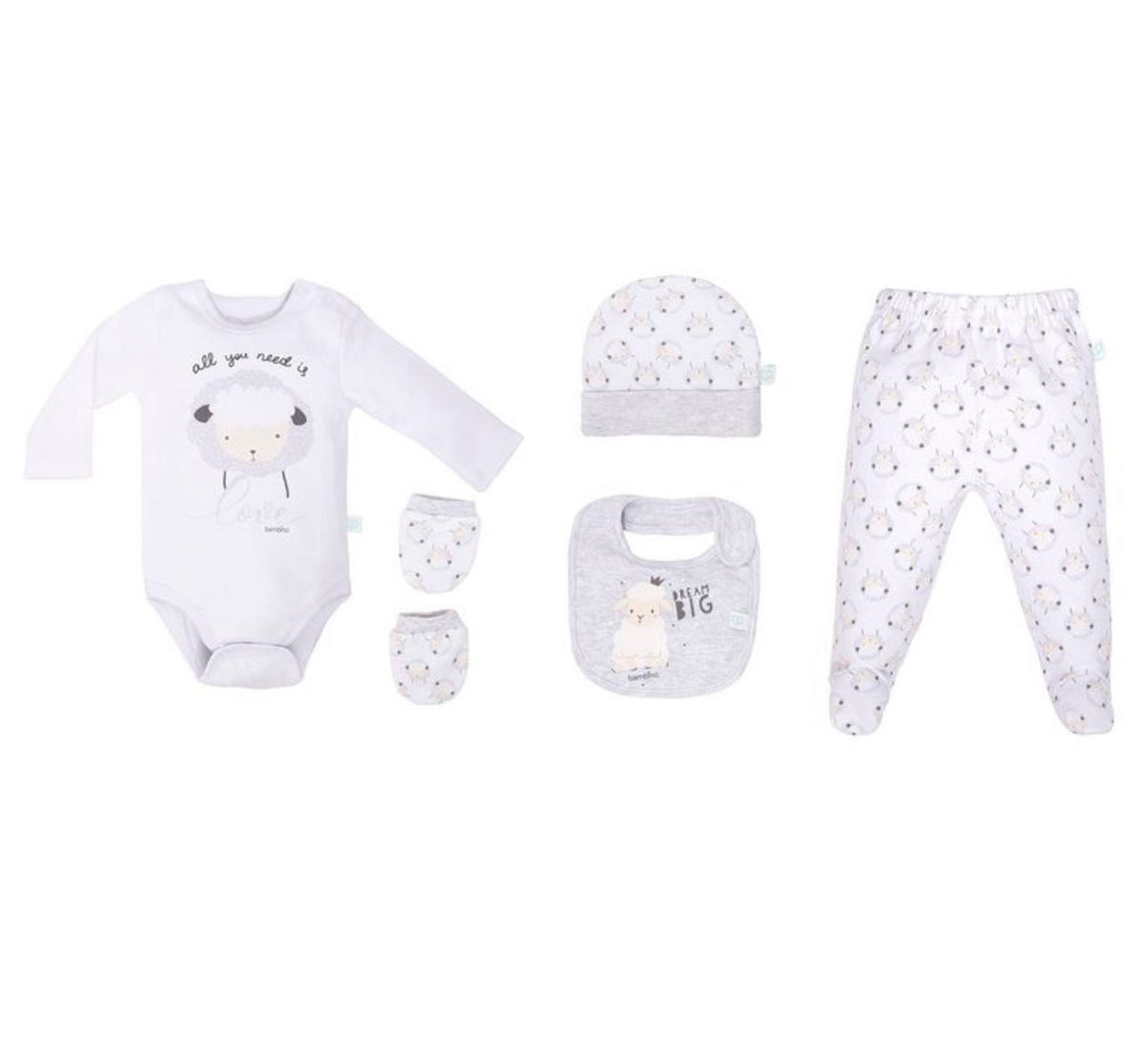 Set 5 Piezas Bambino Mi Primer Regalo Ovejita