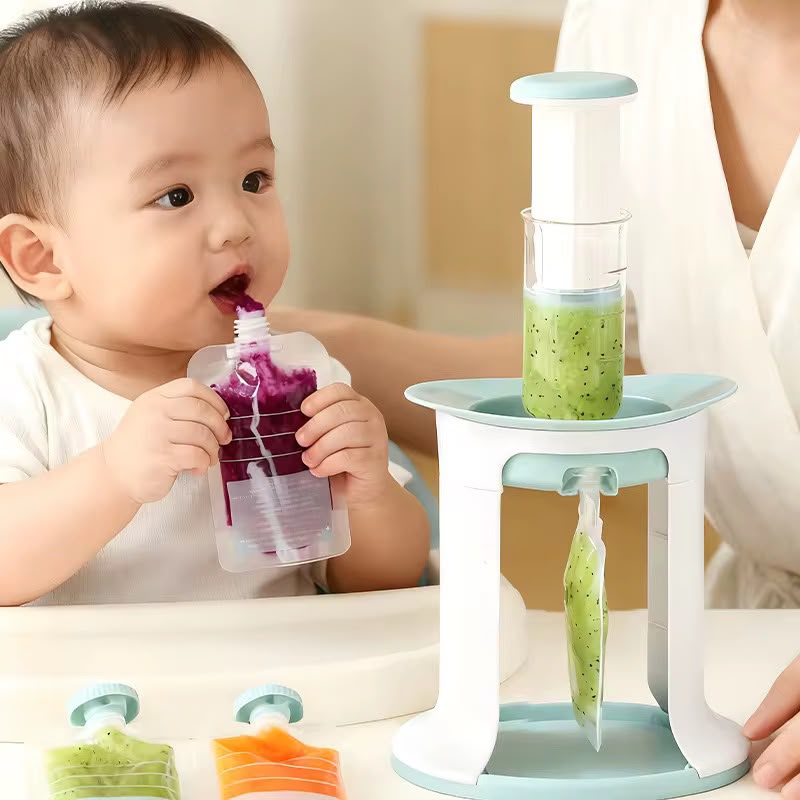 Dispensador De Papilla O Compota Niños Verde