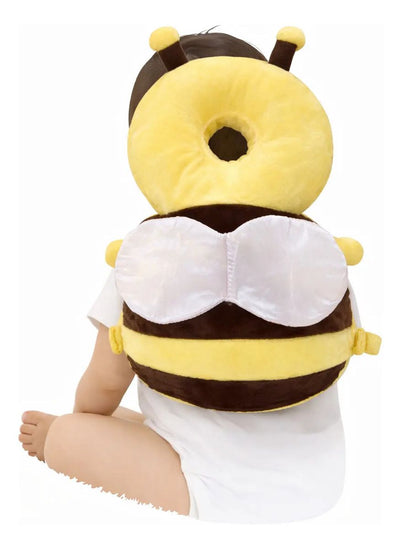 Mochila Protectora Para Cabeza Anti Golpe Amarillo Abejita