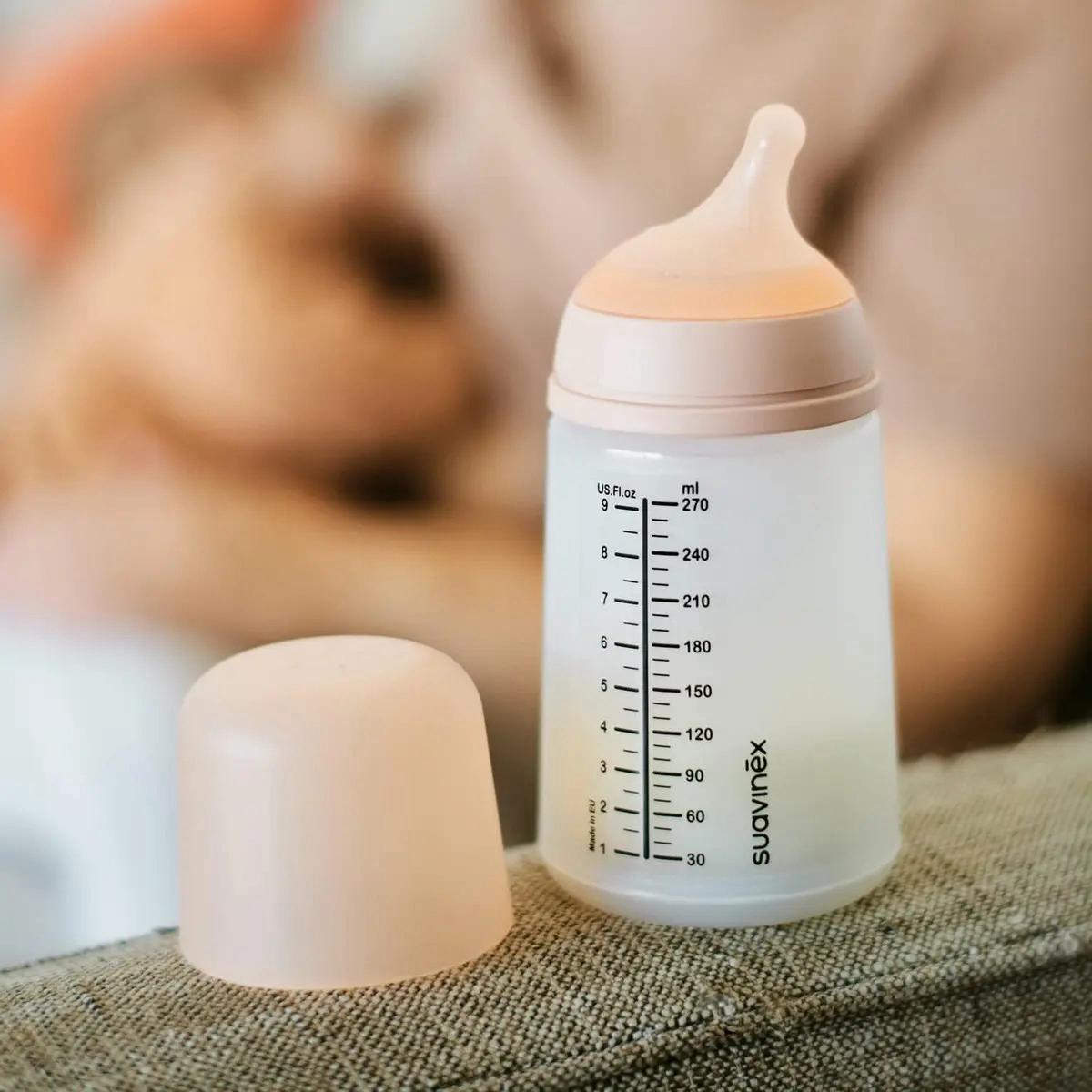 Mamadera Anti-cólico Zerø Zerø 270ml Flujo Medio Suavinex