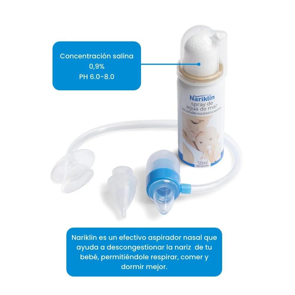 Pack Nariklin Aspirador Nasal Y Spray 100% Agua De Mar 50ml