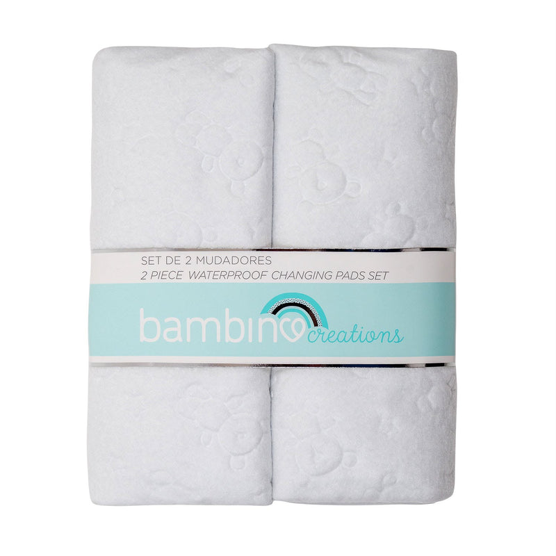 Mudadores Impermeables  2unid Blanco Bebé Bambino