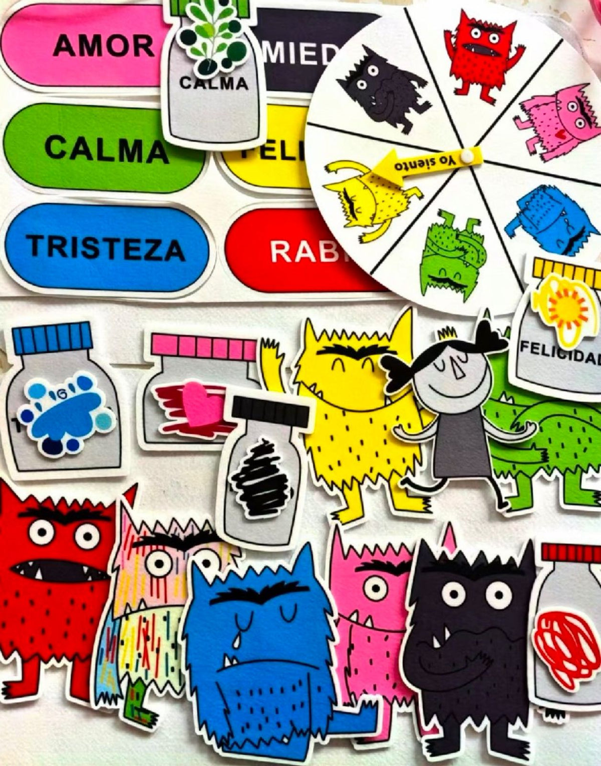 Set Didáctico El Monstruo De Colores Emociones Niños
