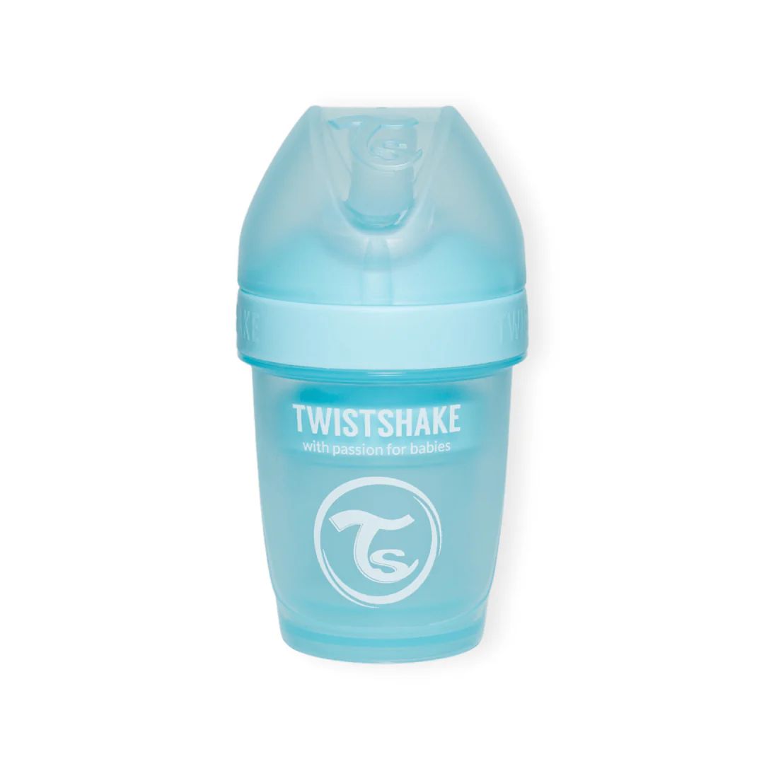 Mamadera Anticólico Twistshake Double Pro 180ml Celeste