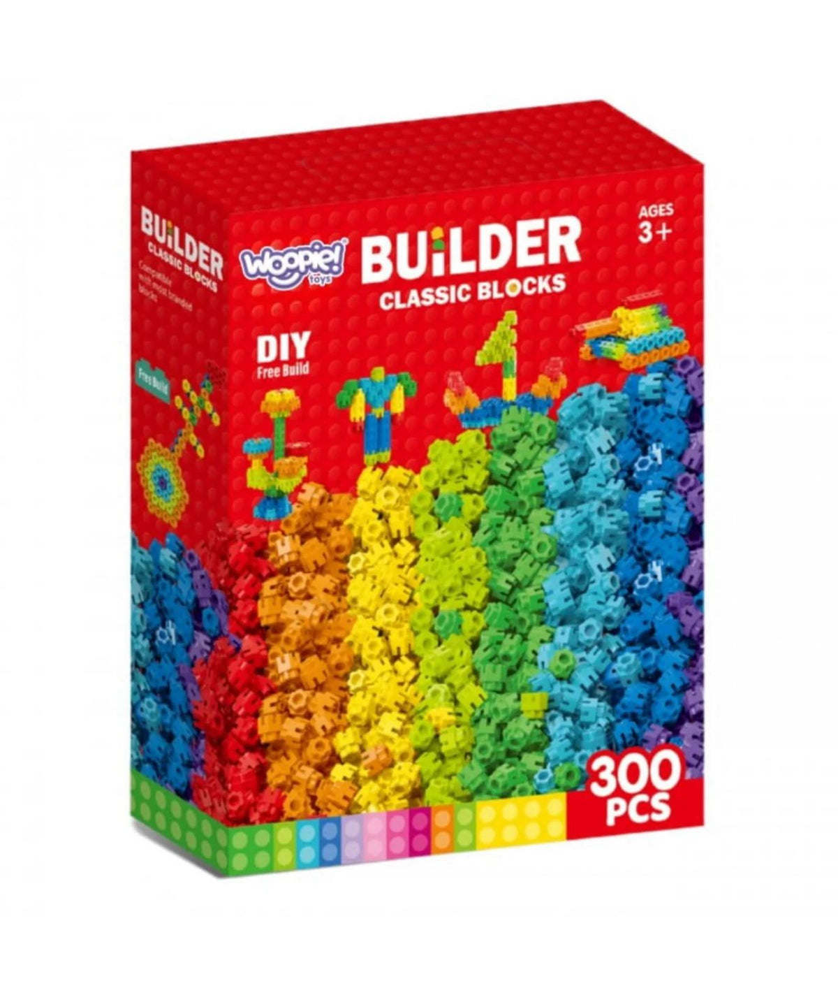 Conectores Hexagonales Juego De Construcción Didáctico 300pz