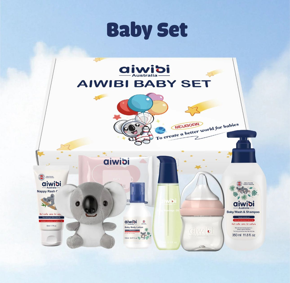Set De Regalo Cuidado Del Bebé Recién Nacido Aiwibi