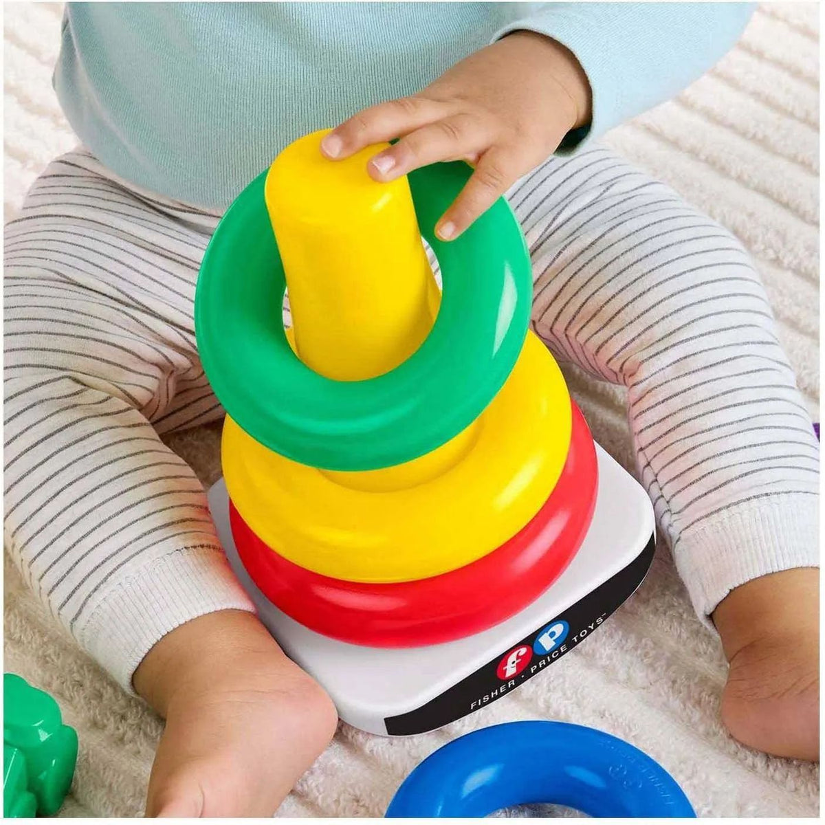 Kit Pila De Aritos Y Piezas Encaje Fisher Price Clásico