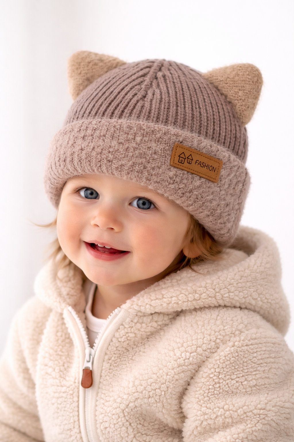 Gorro De Lana Invierno Para Niños Con Orejas Gatico