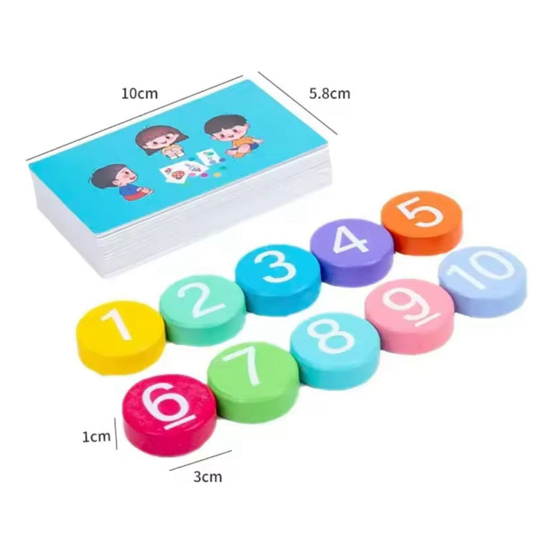 Juego Didactico Aprendizaje Operaciones Matemáticas Niños Multicolor