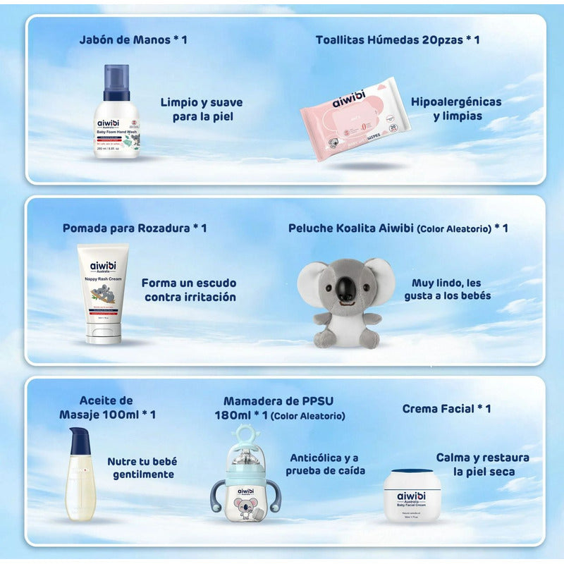Set De Regalo Cuidado Del Bebé  Aiwibi