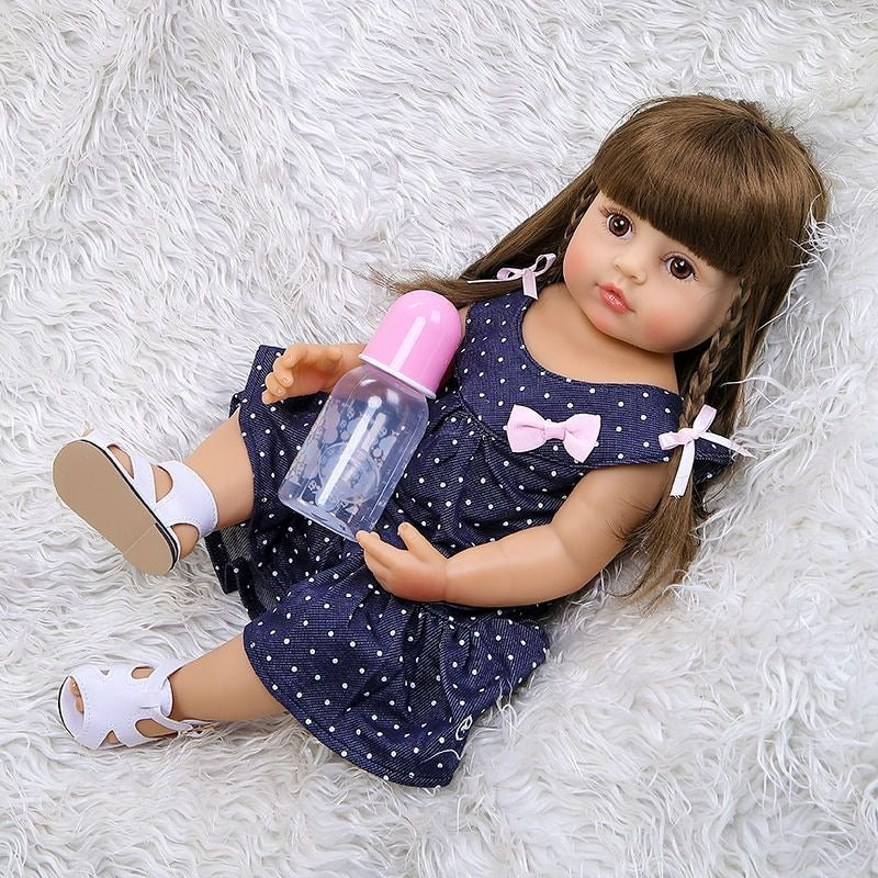 Muñeca Reborn Bebe Realista Silicona 55 Cm