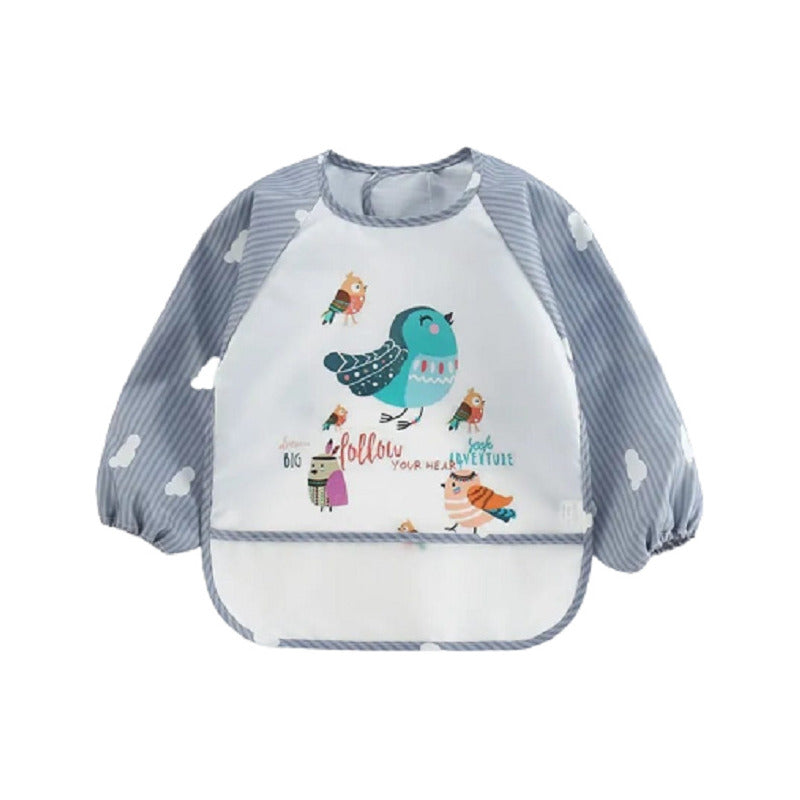 Delantal Babero Con Manga Impermeable Para Niños Animalitos